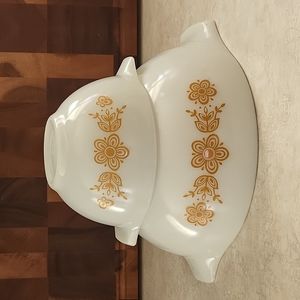 Vintage Butterfly Gold Pyrex